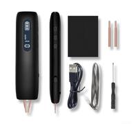 Machine à souder portable avec 12 niveaux d'énergie, éclairage LED à 9 niveaux et électrodes amovibles pour réparation de batterie, projets de bricolage et réparation de téléphone portable