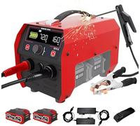 Machine à souder portable, onduleur sans fil 160 A avec 2 batteries, démarrage à chaud et écran LCD pour un soudage facile n'importe où