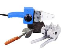 Machine à Souder pour Courroies Rondes PU 800W, Soudeuse à Fusion Thermoïque Température Réglable 0-300°C pour Courroies PU et Tubes Plastiques, Inclut Cisailles et Pince de Fixation (220V)