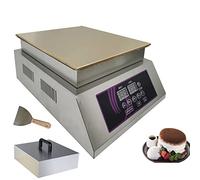 Machine à soufflé dorayaki commerciale Machine à muffins crêpes électrique de comptoir avec 2 plaques en cuivre antiadhésives Contrôle numérique de température Gaufrier(1 Plate/Digital Temp Control)