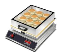 Machine à Soufflé électrique Commerciale, Machine à Crêpes Moelleuses 50-300℃ Avec Couvercle En Verre, Acier Inoxydable Pour La Restauration Single head