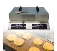 Machine à soufflé électrique, température réglable de 30 à 240 °C, avec couvercle en acier inoxydable, for restaurants, boulangeries et pâtisseries, double tête