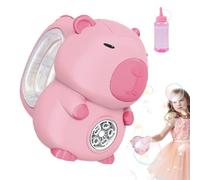 Machine à souffler des bulles au design animal - Machine à bulles automatique Capybara, jouet portable à piles | Jeu d'eau en plein air pour les fêtes d'anniversaire des tout-petits, les barbecues dan