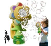 Machine À Souffler Des Bulles, Machine À Produire Des Bulles,Fabricant De De Dessin Animé En Plein Air - Jouet Avec Des Lumières Brillantes Pour Cours, Jardins, Champs D