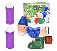 Machine À Souffler Les Bulles du Père Noël 2025 avec Musique Automatique Et Flash Pistolet A Bulle avec 2 Liquide À Bulles Santa Claus Bubble ABS Savon Bubble Machine pour Anniversaire Piscine