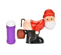 Machine À Souffler Les Bulles du Père Noël 2025 avec Musique Automatique Et Flash Pistolet A Bulle avec Solution De 60 ML Santa Claus Bubble ABS Savon Bubble Machine pour Anniversaire Piscine