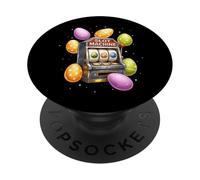 Machine à sous Gambler Las Vegas Casino Bunny Ears PopSockets PopGrip Adhésif