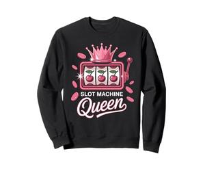 Machine à sous Queen Pink Crown Cherry Reels Casino Femmes Sweatshirt