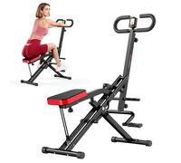 Machine à Squat Pliable, Équipement Fitness pour Maison, Appareil d'Assistance pour Squat et Rameur, Entraîneur Abdominal et Gainage, Pliable, Machine de Musculation Complète du Corps à Domicile