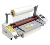 Machine à stratifier, Machine à stratifier à froid chaud, A2+ 4 rouleaux laminateur simple et Double face, 0-180°C ajusté, affichage LCD numérique, pour un usage Commercial dans le bureau d’école