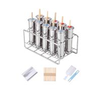 Machine à sucettes avec manche en bois pour les réunions de, B | Moules à sucettes glacées en acier inoxydable, 6 / 10 cavités, pour l ' activité des et le plaisir en famille