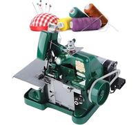 Machine à surjeteuse robuste pour cuir et denim, longueur de point réglable, cadre en métal, idéale pour les tissus épais, solution de couture durable et fiable