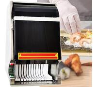Machine à sushis électrique automatique et coupe-sushis, trancheuse en acier inoxydable avec lame amovible pour une préparation facile des sushis et une préparation efficace des aliments
