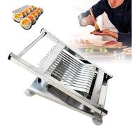 Machine à sushis en acier inoxydable manuel à 12 segments pour restaurants et snack-bars