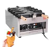 Machine à taiyaki électrique avec revêtement anti-adhésif pour usage commercial, parfait pour faire de la confiture ou des gaufres à la crème glacée