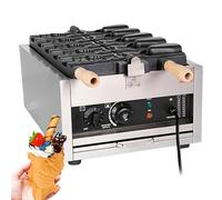 Machine à taiyaki électrique avec revêtement anti-adhésif pour usage commercial, parfait pour faire de la confiture ou des gaufres à la crème glacée