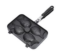 Machine À Taiyaki, Processus De Nettoyage Sans Effort, 37,5 X 24 X 4 Cm, Poêle En Forme De Poisson À 4 Cavités, Machine À Gâteau Double Face, Antiadhésive, Pour La Maison, L'appartement, La Cuisine, L