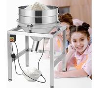 Machine à Tamis Électrique, Tamis Automatique pour Farine et Poudres, Crible Vibrant Acier Inoxydable Diamètre 500 mm (19,69"), 3600 TR/Min, Maillages 40-200, Usage Commercial Professionnel,140mesh