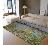 Machine à Tapis 180x270 de Surface lavables carpette pour Salon Chambre Paysage Abstrait Fleurs Sauvages Descente lit antidérapante Intérieur Faible Plie Fins Salle Manger Bureau