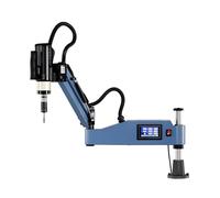 Machine à tarauder électrique, bras de taraudage électrique, bras de taraudage flexible de 1100 mm avec 6 pinces standard, bras de taraudage universel à 360 degrés(M12)