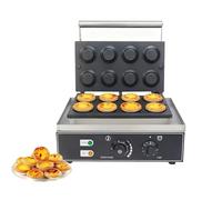 Machine à tartelettes aux œufs professionnelle de 1550 W, double face, idéale for les cafés, les salons de thé et les commerces de proximité.