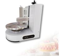 Machine à tartiner électrique automatique - Lisseur de glaçage en acier inoxydable avec plateau tournant à vitesse réglable pour décoration de gâteaux professionnelle