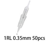 Machine À Tatouer Sans Fil Pmu,Stylo Professionnel De Maquillage Permanent,Microblading,Sourcils,Eyeliner,Lèvres,Outil D'art Corporel,Avec Aiguille À Cartouche - Type 1rl 0.35mm 50pcs