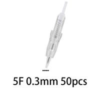 Machine À Tatouer Sans Fil Pmu,Stylo Professionnel De Maquillage Permanent,Microblading,Sourcils,Eyeliner,Lèvres,Outil D'art Corporel,Avec Aiguille À Cartouche - Type 5f 0.3mm 50pcs
