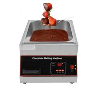 Machine à tempérer le chocolat, fondoir à chocolat électrique commercial avec température réglable de 0 à 95 ℃, fondoir chauffant à 1/2/4 cuves pour lait, café, fromage(1 tank)