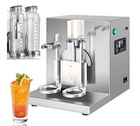 Machine À Thé À Bulles Automatiques Électrique Double Cadre Commercial en Acier Inoxydable 350 R/Min Machine À Tremblement 350 Ml - 1000 Ml Timer Numérique 1-120 S Drink Buzer Bubble Cups Coffee