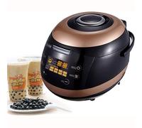 Machine à thé au lait Bubble Boba, machine commerciale de cuisson de perles de tapioca 5 L, chauffe-aliments en pot de perles, chauffage rapide 900 W, panneau de contrôle de température intelligent