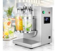 Machine à Thé Au Lait Double Cuve, Rendement élevé Et Rotation Rapide | Réglage Molette, Couvercle Anti-éclaboussures, Pour Salons de Thé, Bars à Jus Et Festivals Musique