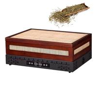 Machine à thé électrique avec diffuseur d'arômes en bambou, température réglable (0-150°C) et minuterie (1-24H), idéal pour les noix et les herbes