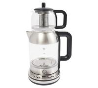 Machine à Thé Turc,Bouilloire éLectrique Double 2,5 L Avec ThéIèRe En Verre 1l 2000w RéGlage De La TempéRature Et Fonction Maintien Au Chaud,Pour Famille Et Amateur De Thé