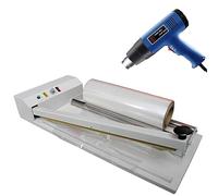 Machine à thermosceller, machine à emballer sous film rétractable avec pistolet thermique, machine à thermosceller pour film PVC POF, machine à thermosceller manuelle,60cm