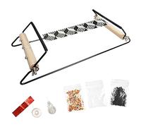 Machine À Tisser De Perles Réglable Avec Manche En Bois Métier Tisser Pour Débutants Et Amateurs D'artisanat Bracelets Faits La Main Colliers Cadre En Métal