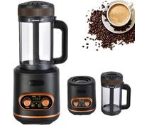 Machine À Torréfier Le Café 2200W, Torréfacteur Électrique Automatique avec Température/temps Réglables, Chambre Transparente pour Usage Domestique Et Commercial