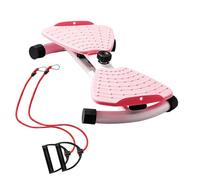 Machine à tourner la taille - Entraîneur abdominal multifonctionnel - Planche silencieuse avec bandes de résistance pour gym à la maison, renforcement Core Fitness dans un appartement