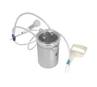 Machine à Traire de Chèvre en Acier Inoxydable, Machine à Traire Manuelle 2L pour Fournitures de Manutention de Ferme de Laiterie Fournitures de Bétail Fournitures de Manutention