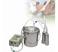 Machine à traire électrique pour bovins, avec arrêt automatique, aspiration réglable, seau à lait en acier inoxydable 304, pour exploitation agricole et élevage de moutons Cow 5L
