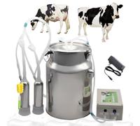 Machine à traire électrique rechargeable avec arrêt automatique et seau en acier inoxydable pour le bétail