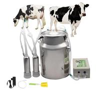 Machine à traire électrique rechargeable, trayeuse à pompe à vide pulsée, pour petites exploitations laitières et élevages bovins, équipement pour la production laitière.(10L)