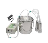 Machine à Traire, HôTe Rechargeable, RéGulation de La Vitesse de Pulsation, ArrêT Automatique de La à Traire Lorsqu'Elle Est Pleine de Lait, Avec Seau à Lait En Acier Inoxydable