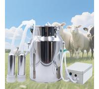 Machine À Traire Les Chèvres, Trayeuse Automatique À Pulsation, Seau 10L En Acier Inoxydable 304, Trayeuse Électrique Portable Avec Gobelets Et Tuyaux En Silicone De Qualité Alimentaire, Aspiration