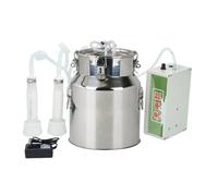 Machine à Traire, Machine à Traire électrique 14L, Trayeuse Portable Double Usage Chèvres Vaches, Aspiration Réglable, Matériel De Traite Lait Pour Petit élevage(Battery version)