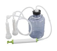 Machine à traire manuelle HaloVerde 3L avec aspiration douce pour chèvres/moutons/bovins, un kit de traite portable complet avec seau et brosse PEC durables (Manual 3L for Cow)