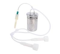Machine à Traire Manuelle Portative pour Chèvres et Vaches, 2000 ml, Acier Inoxydable, Kit de Traite pour Ferme