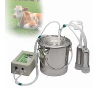 Machine à traire portable pour bovins, seau à lait en acier inoxydable 304, avec arrêt automatique, pour exploitation agricole et élevage de moutons Cow 5L