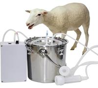 Machine à traire rechargeable pour chèvres et vaches, traire électrique portable à piles avec arrêt automatique et protection du mamelon pour petites fermes