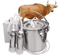 Machine à traire rechargeable pour chèvres et vaches, traire électrique portable à piles avec arrêt automatique et protection du mamelon pour petites fermes